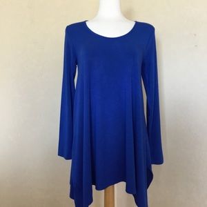 Soft Surroundings Tunic Top Blue Size S